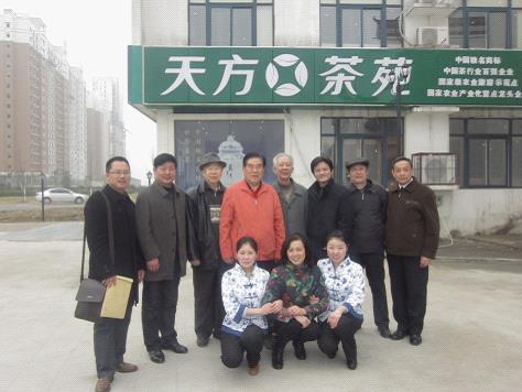 陈瑞鼎一行来合肥天方茶艺馆考察