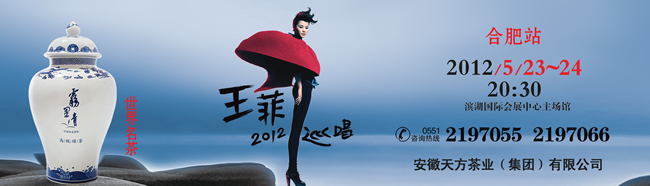 “雾里青” 2012年王菲巡回演唱会合肥站将开演